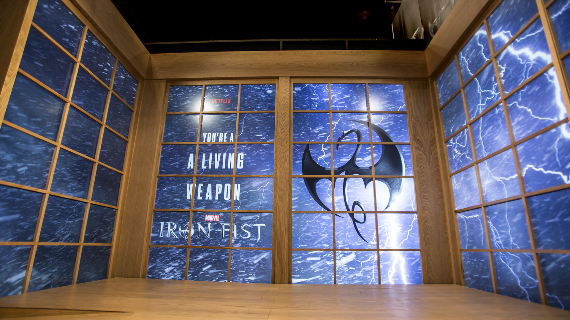 iron fist comic con booth living weapon