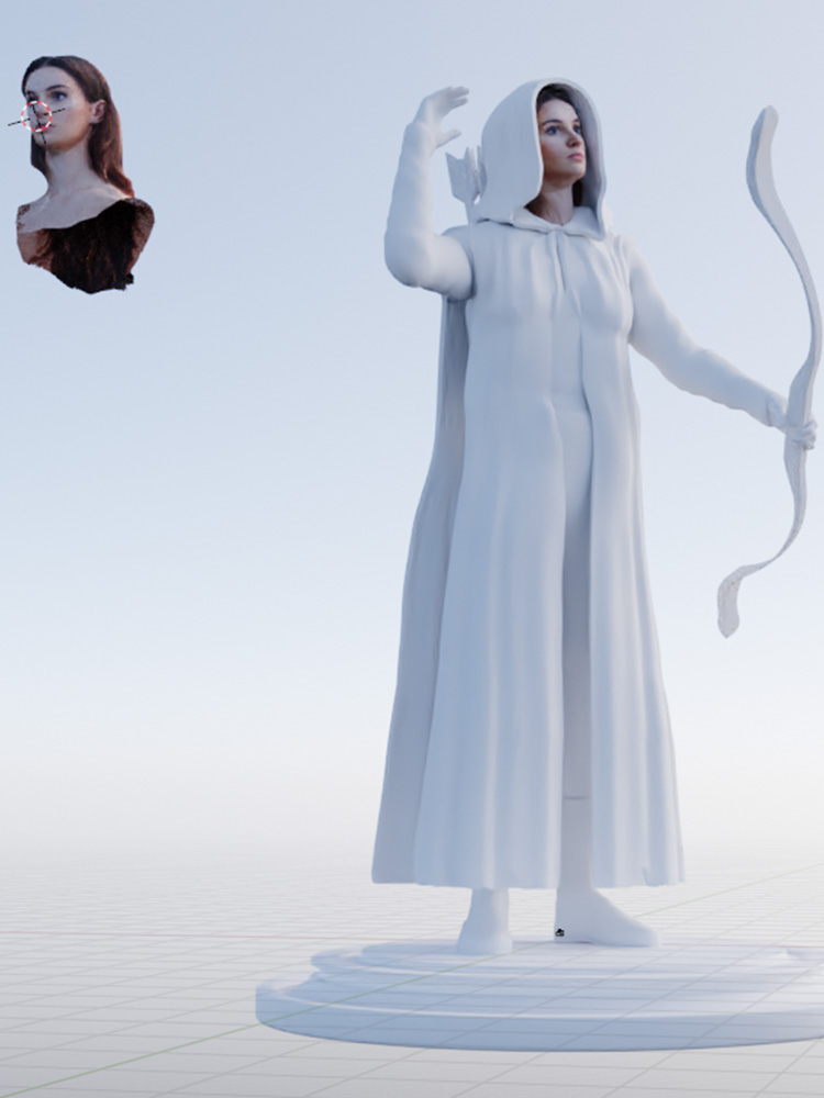 witcher 3d model