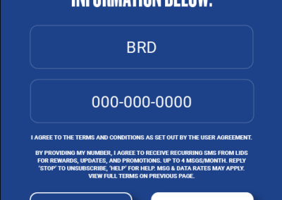 Confirm User Info